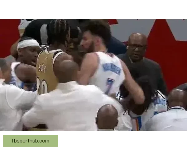 雷霆奇才爆发大规模冲突四人被逐米切尔出面调解局势